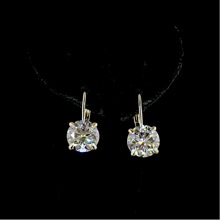 14kt Yellow Gold Lab Diamond Earrings