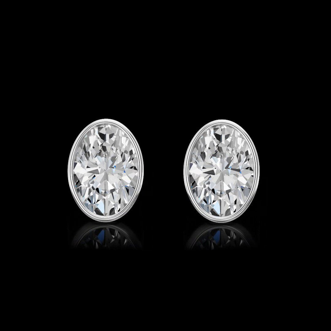 14kt White Gold Lab Diamond Studs