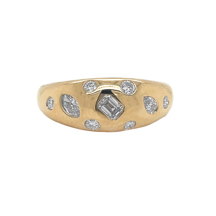 18kt Yellow Gold Diamond Ring