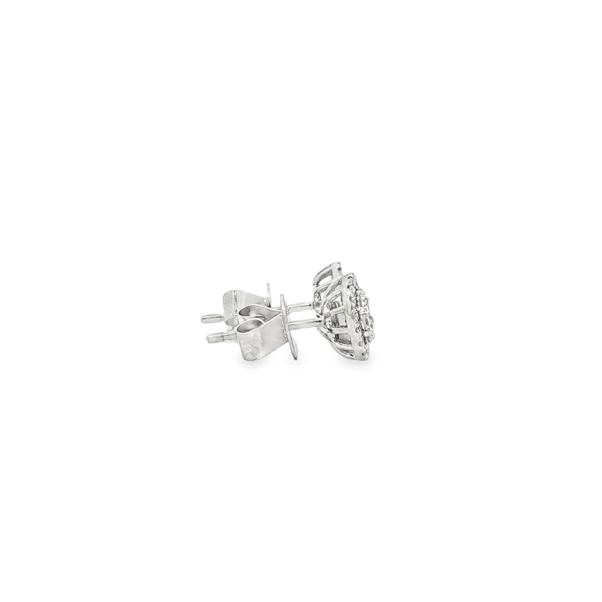 14kt White Gold Diamond Earrings