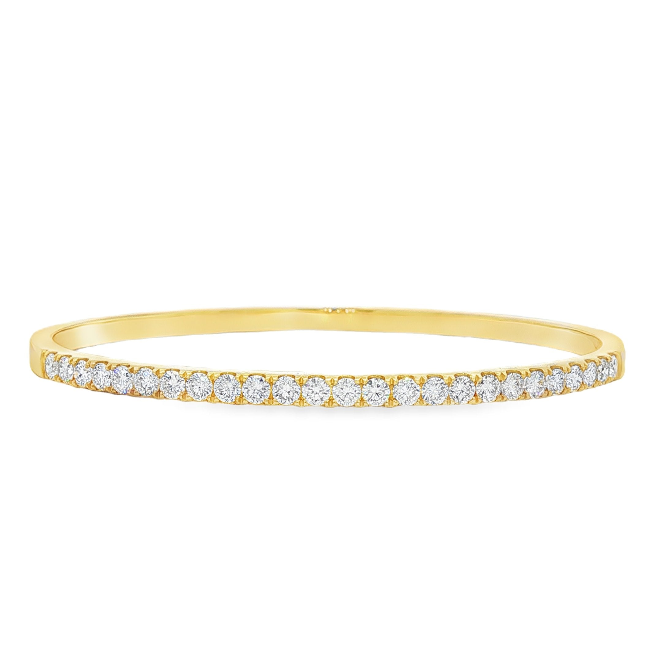 14kt Yellow Gold Lab Diamond Bangle