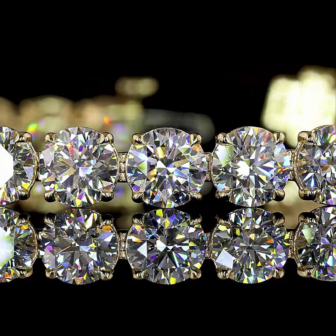 14kt White Gold Lab Diamond Tennis Bracelet