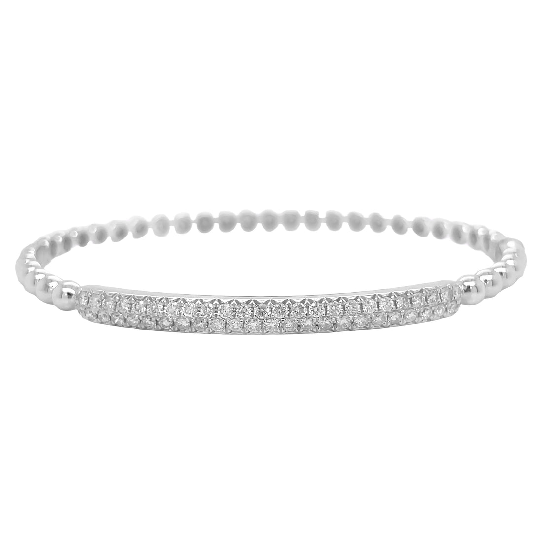 18kt White Gold Diamond Bangle