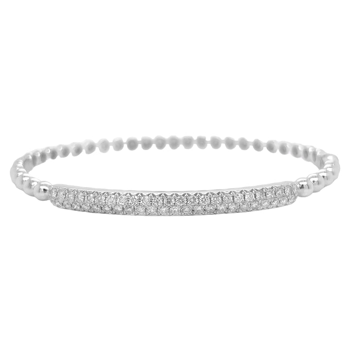 18kt White Gold Diamond Bangle