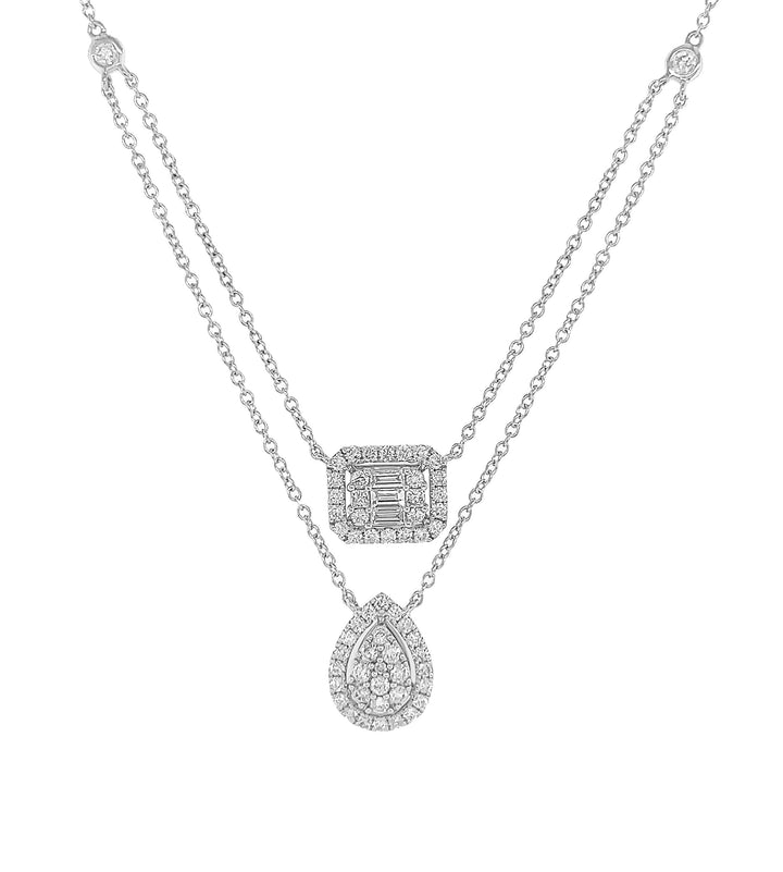 18kt White Gold Diamond Pendant
