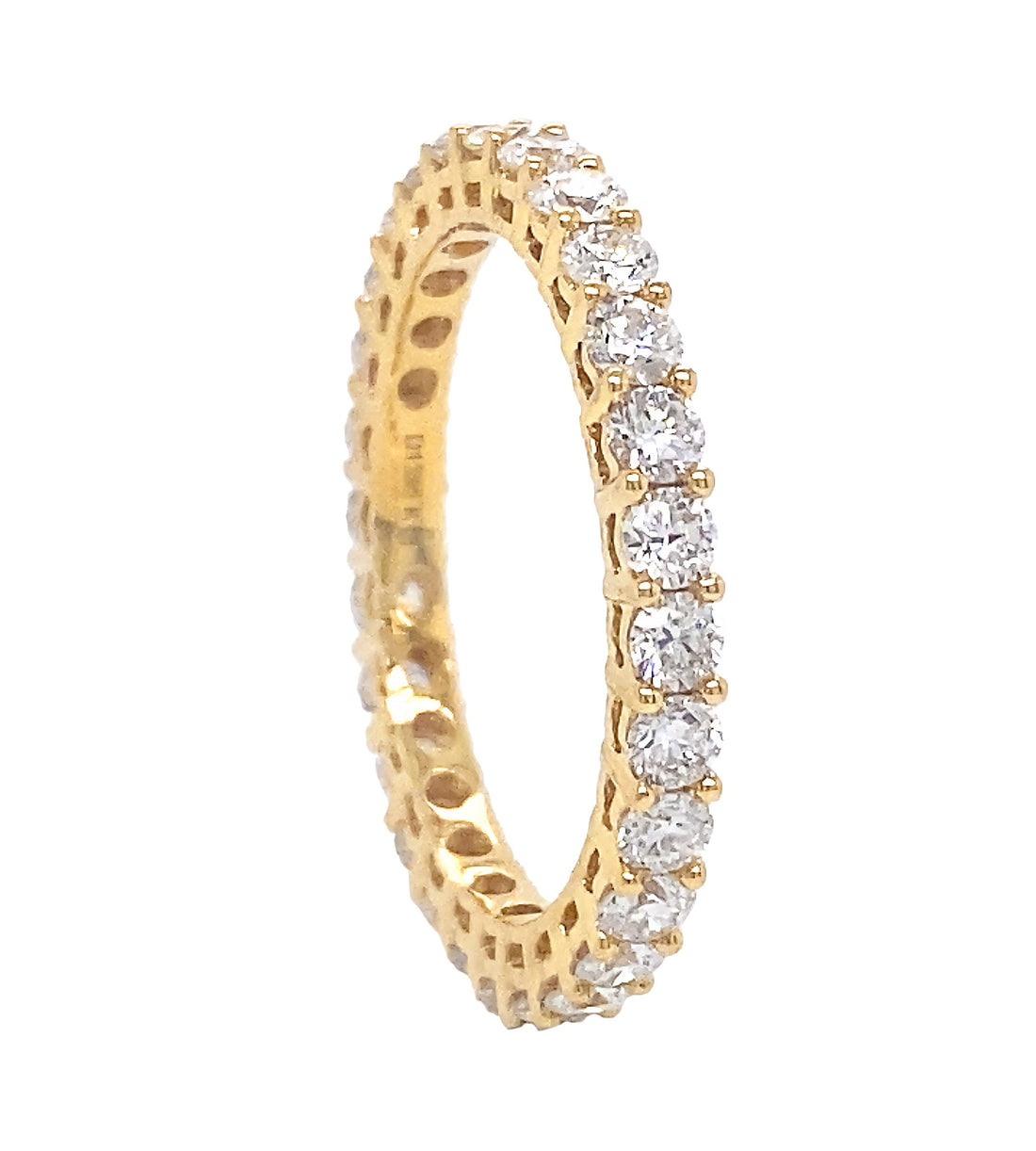 18kt Yellow Gold Diamond Band