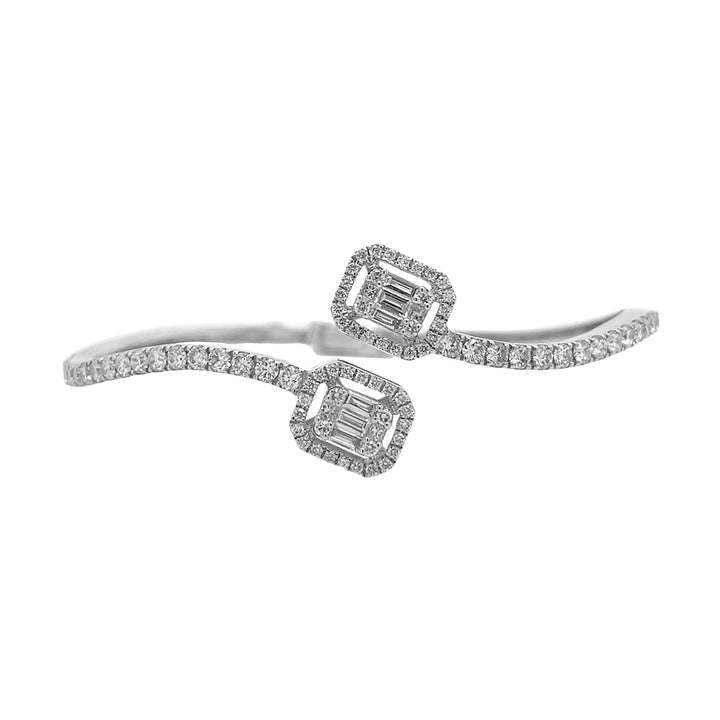 18kt White Gold Diamond Bangle