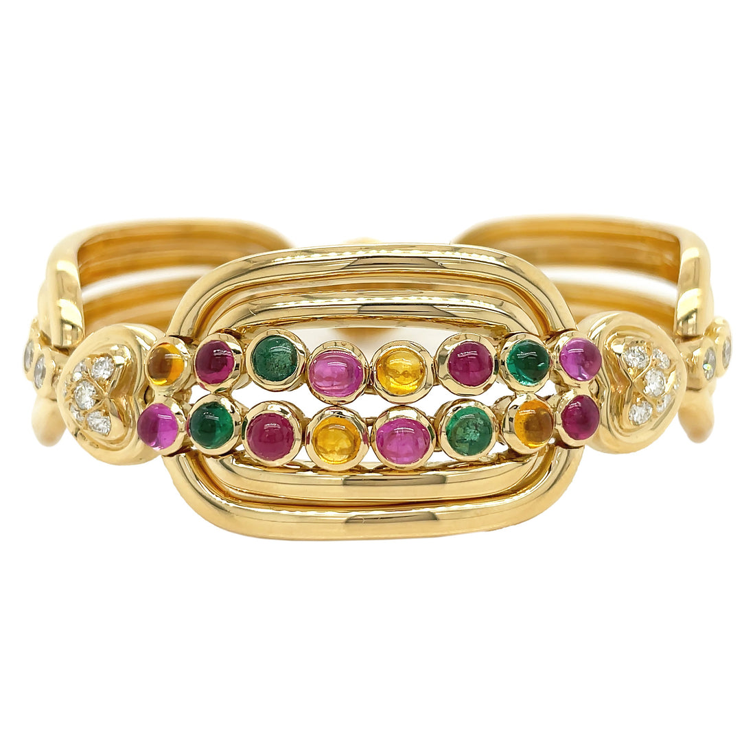 18kt Yellow Gold Diamond Bangle