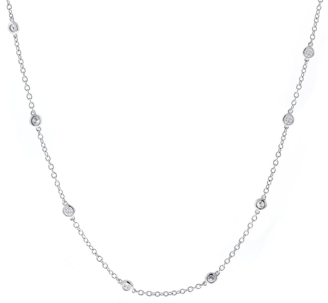18kt White Gold Diamond Necklace