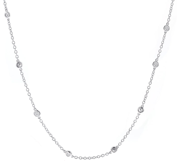 18kt White Gold Diamond Necklace