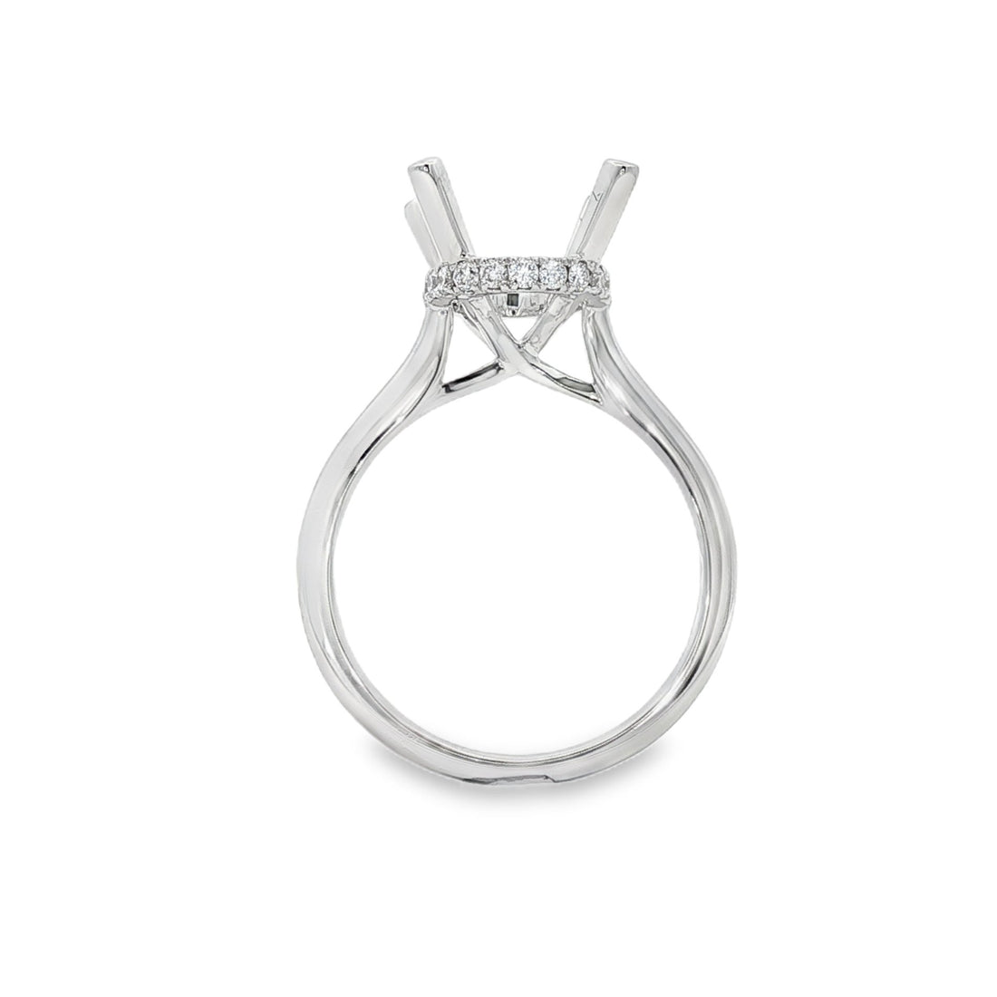 18kt White Gold Diamond Semi-Mount