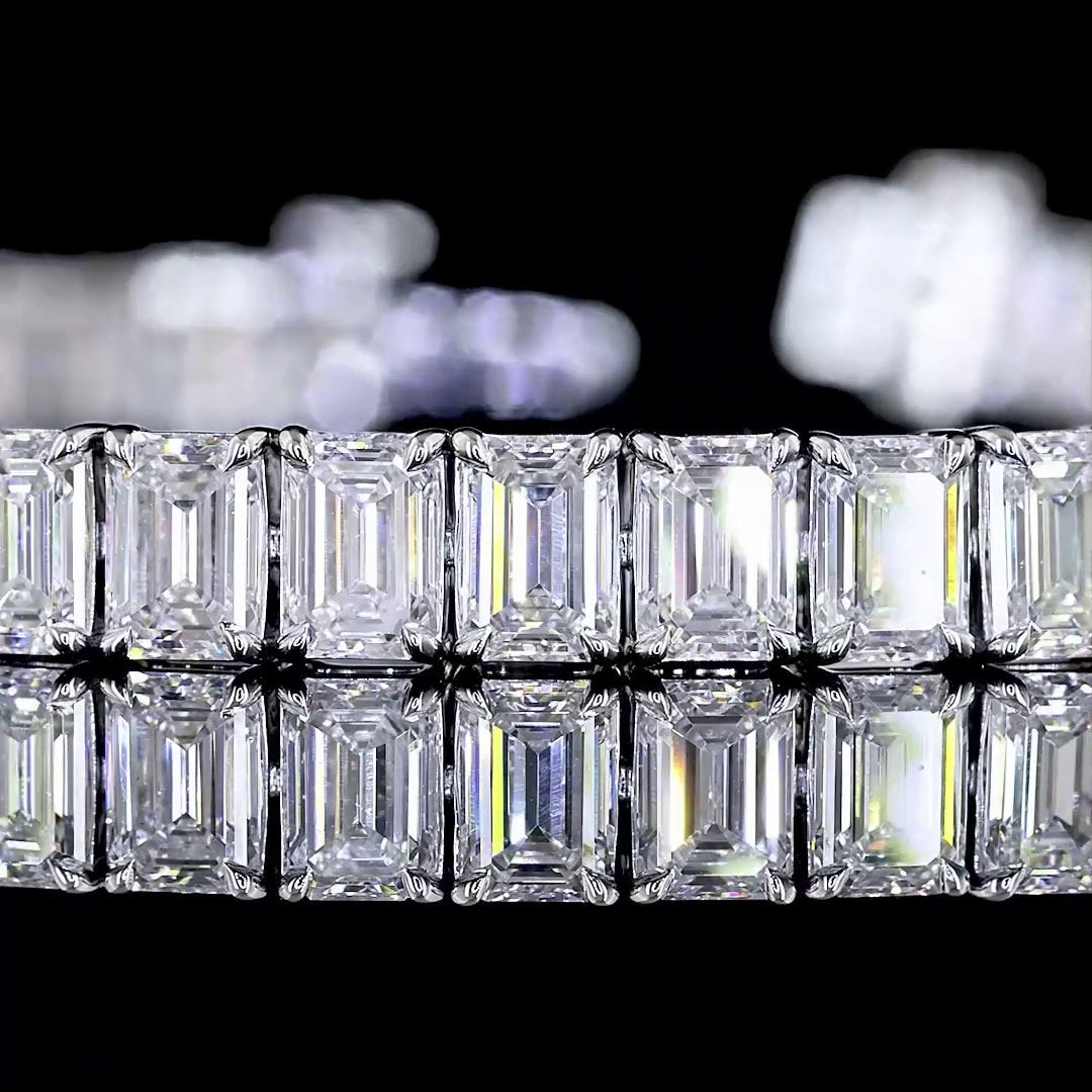 14kt White Gold Lab Diamond Tennis Bracelet