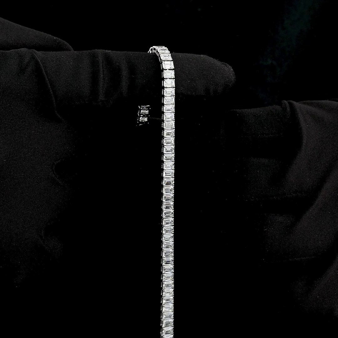 14kt White Gold Lab Diamond Tennis Bracelet