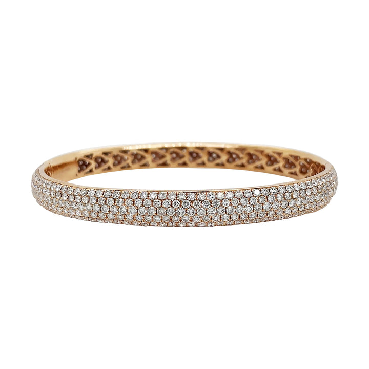 18kt Rose Gold Diamond Bangle
