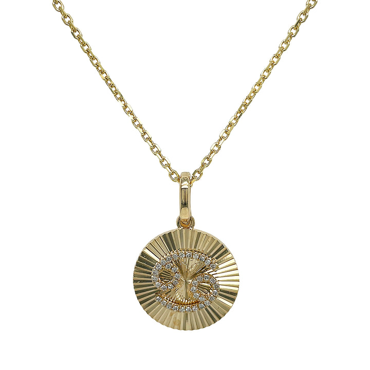 14kt Yellow Gold Diamond Pendant