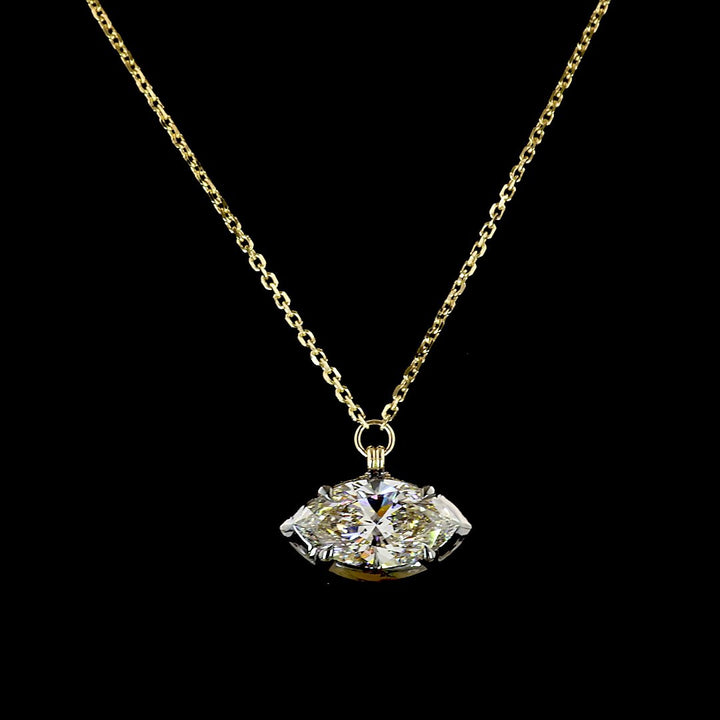 14kt Yellow Gold Lab Diamond Pendant