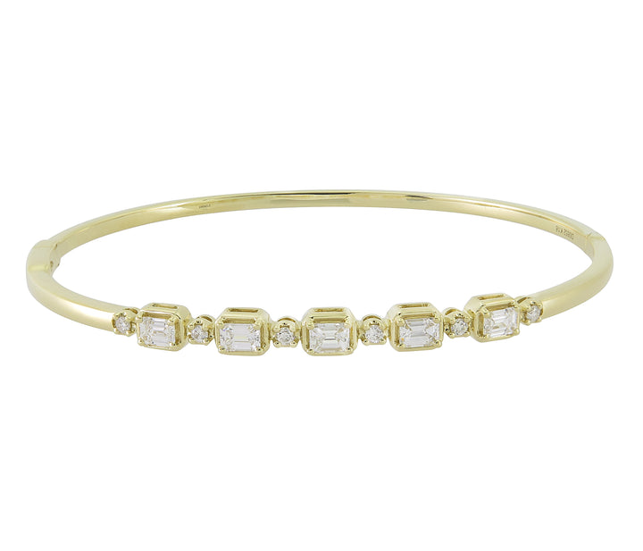 18kt Yellow Gold Diamond Bangle