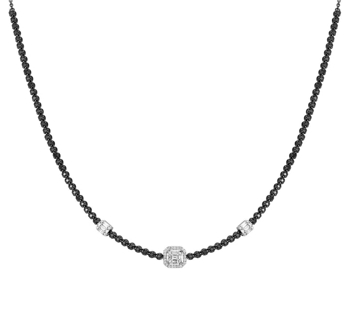 18kt Black Gold And Black Diamond Necklace