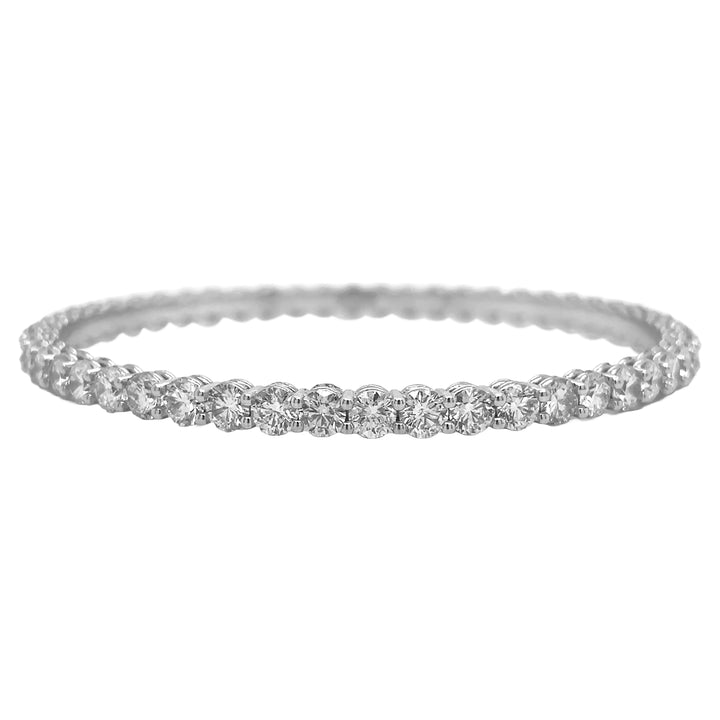 18kt White Gold Diamond Eternity Bangle