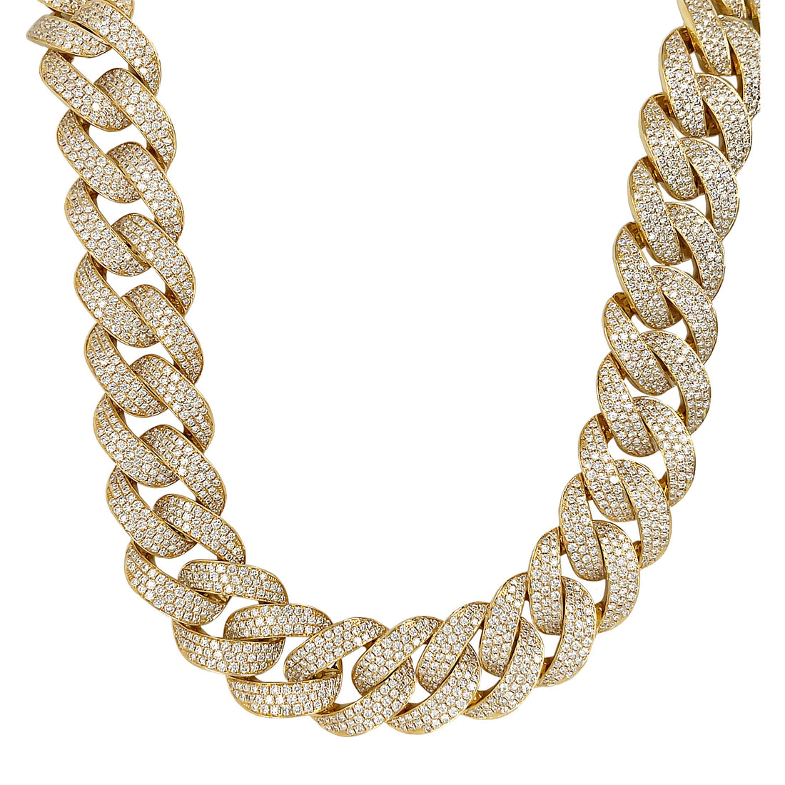 18kt Yellow Gold Diamond Necklace