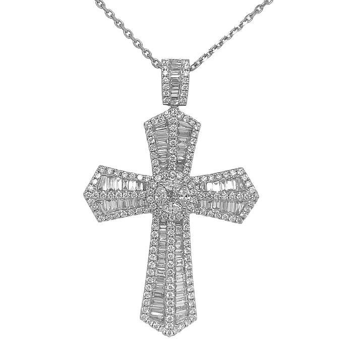 18kt White Gold Diamond Pendant