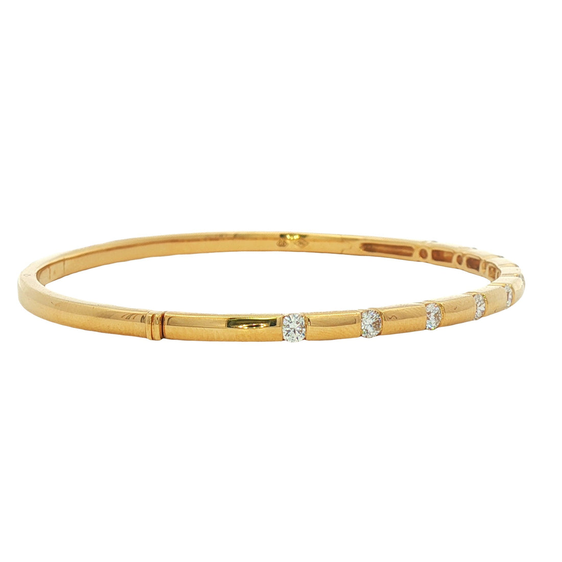 18kt Yellow Gold Diamond Bangle