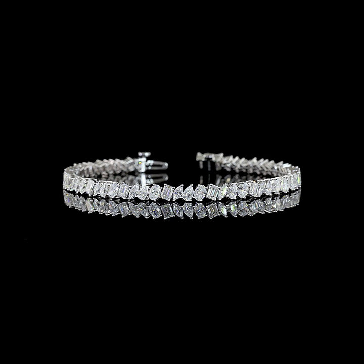 14kt White Gold Lab Diamond Tennis Bracelet
