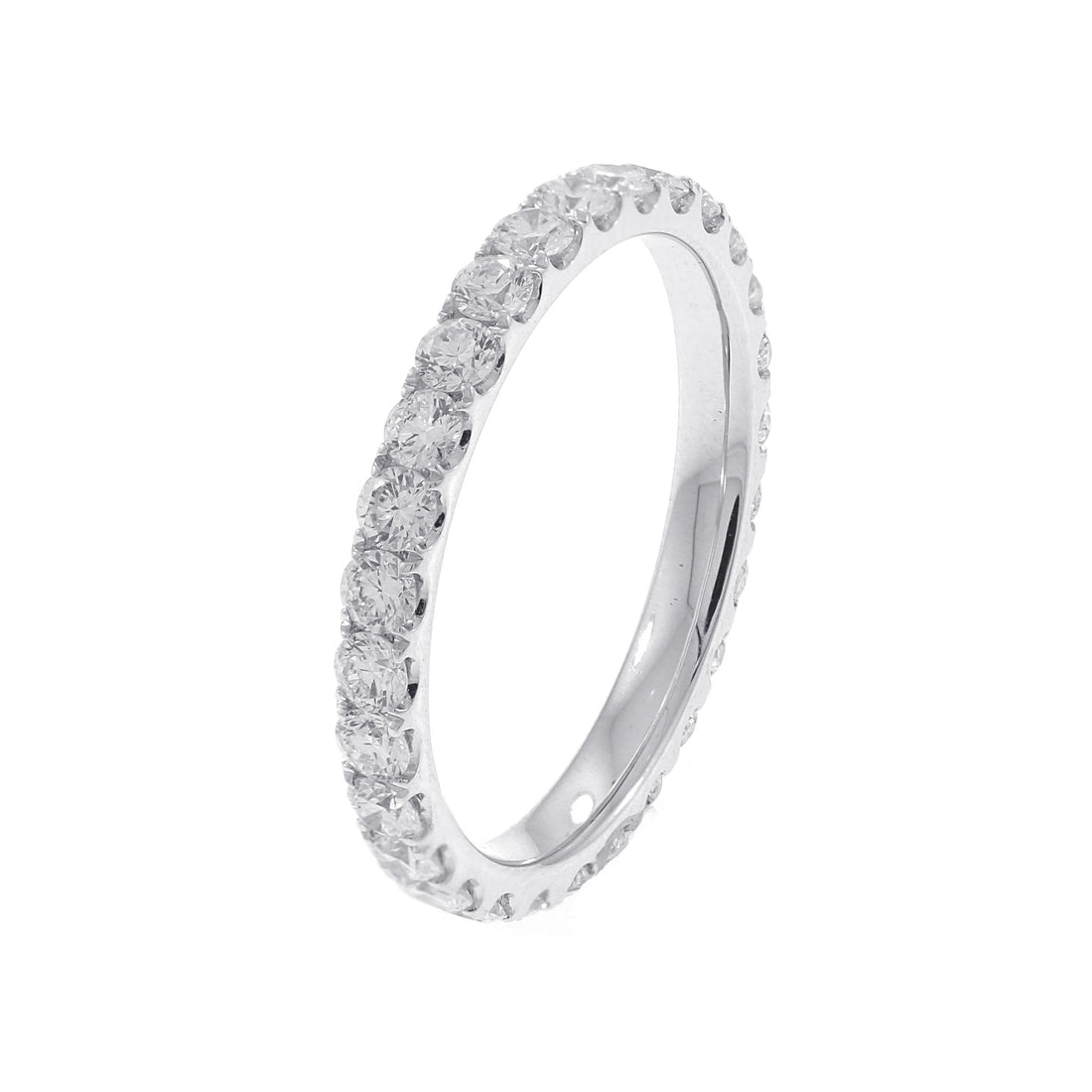 18kt White Gold Diamond Eternity Band