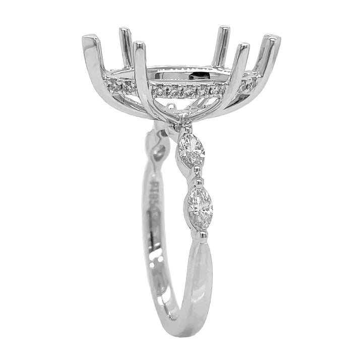 Platinum and Diamond Semi-mount