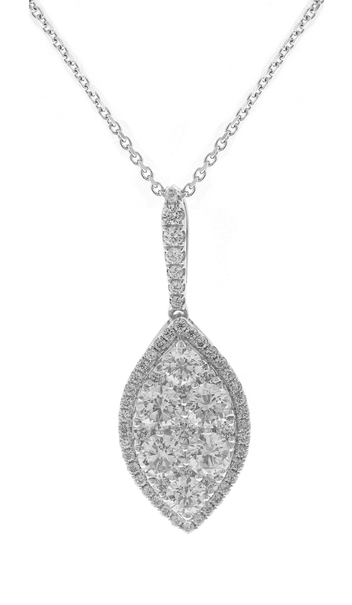 18kt White Gold Diamond Pendant