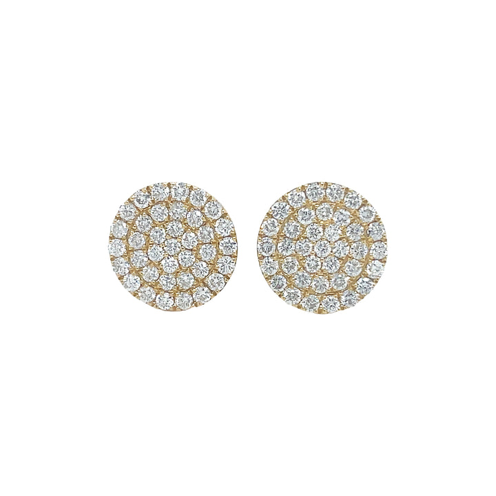 18kt Yellow Gold Diamond Earrings