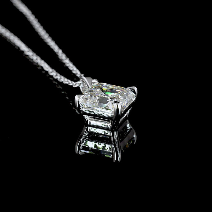14kt White Gold Lab Diamond Pendant