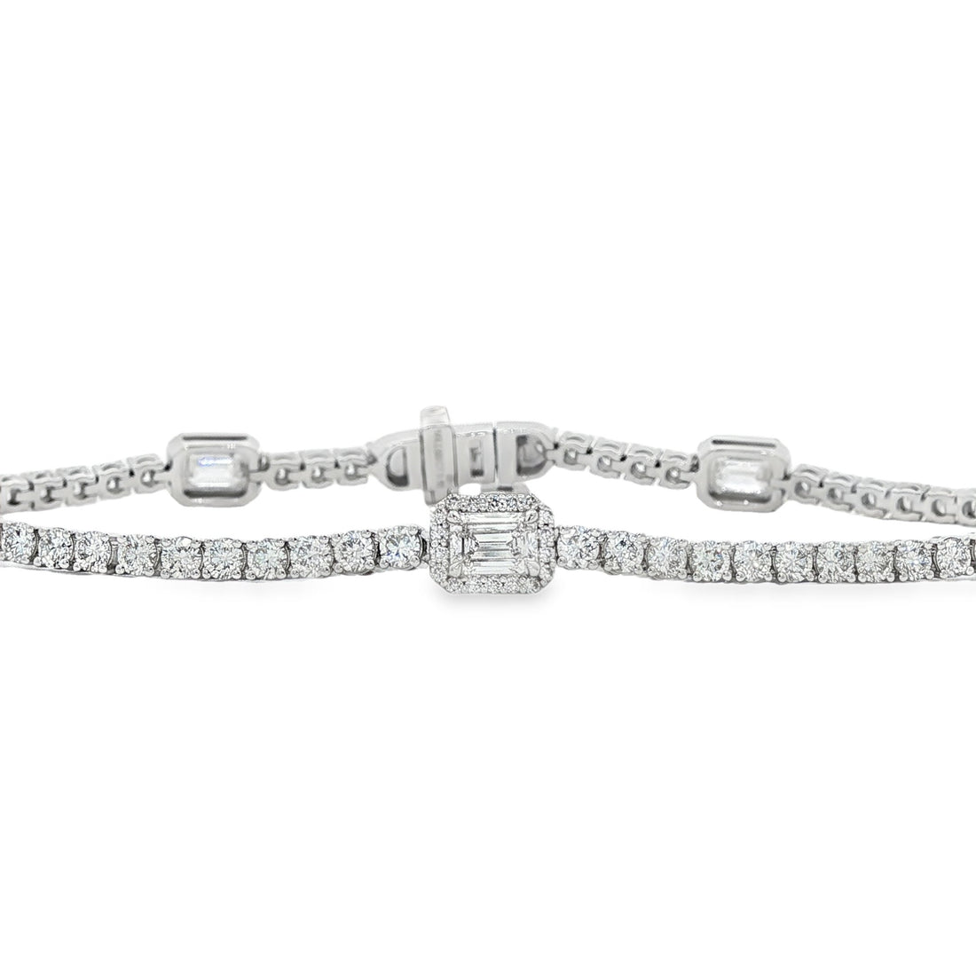 14kt White Gold Lab Diamond Bracelet