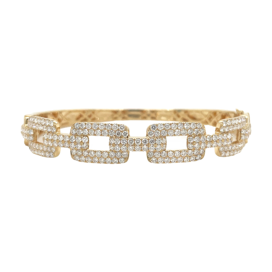 18kt Yellow Gold Diamond Bangle