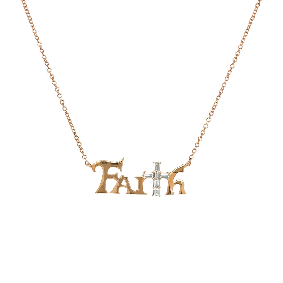 18kt Rose Gold Diamond Pendant