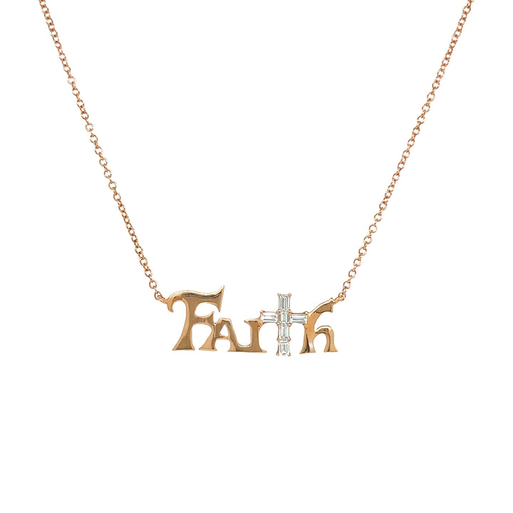 18kt Rose Gold Diamond Pendant