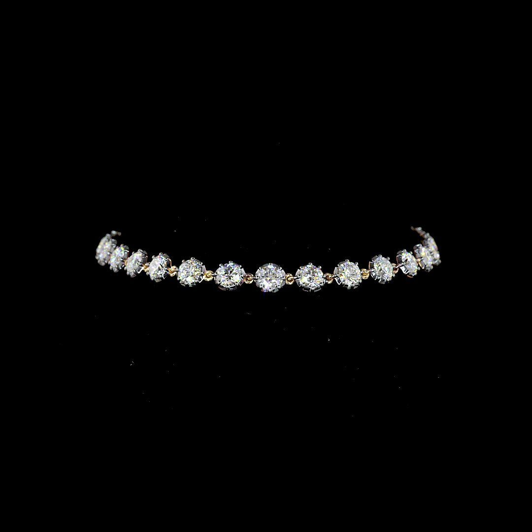 14kt Yellow Gold Lab Diamond Bracelet