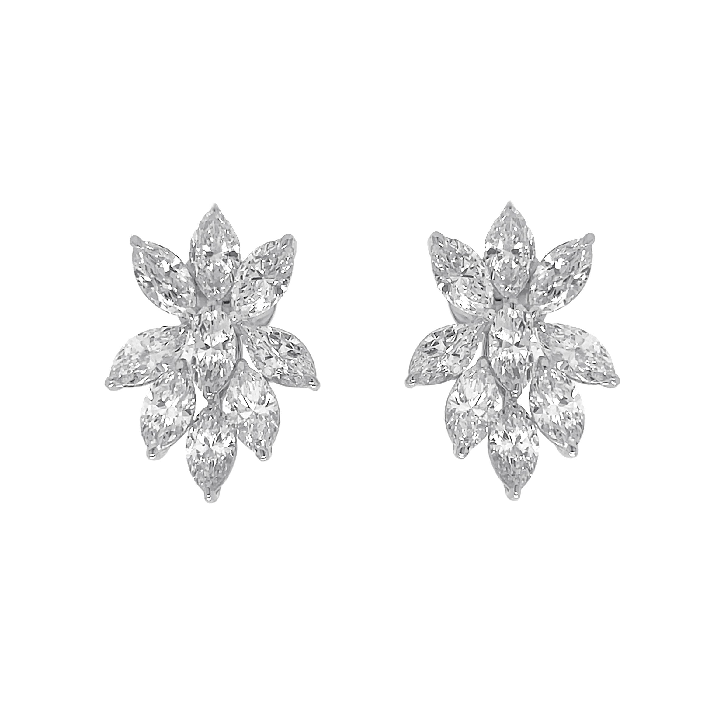 14kt White Gold Lab Diamond Earrings
