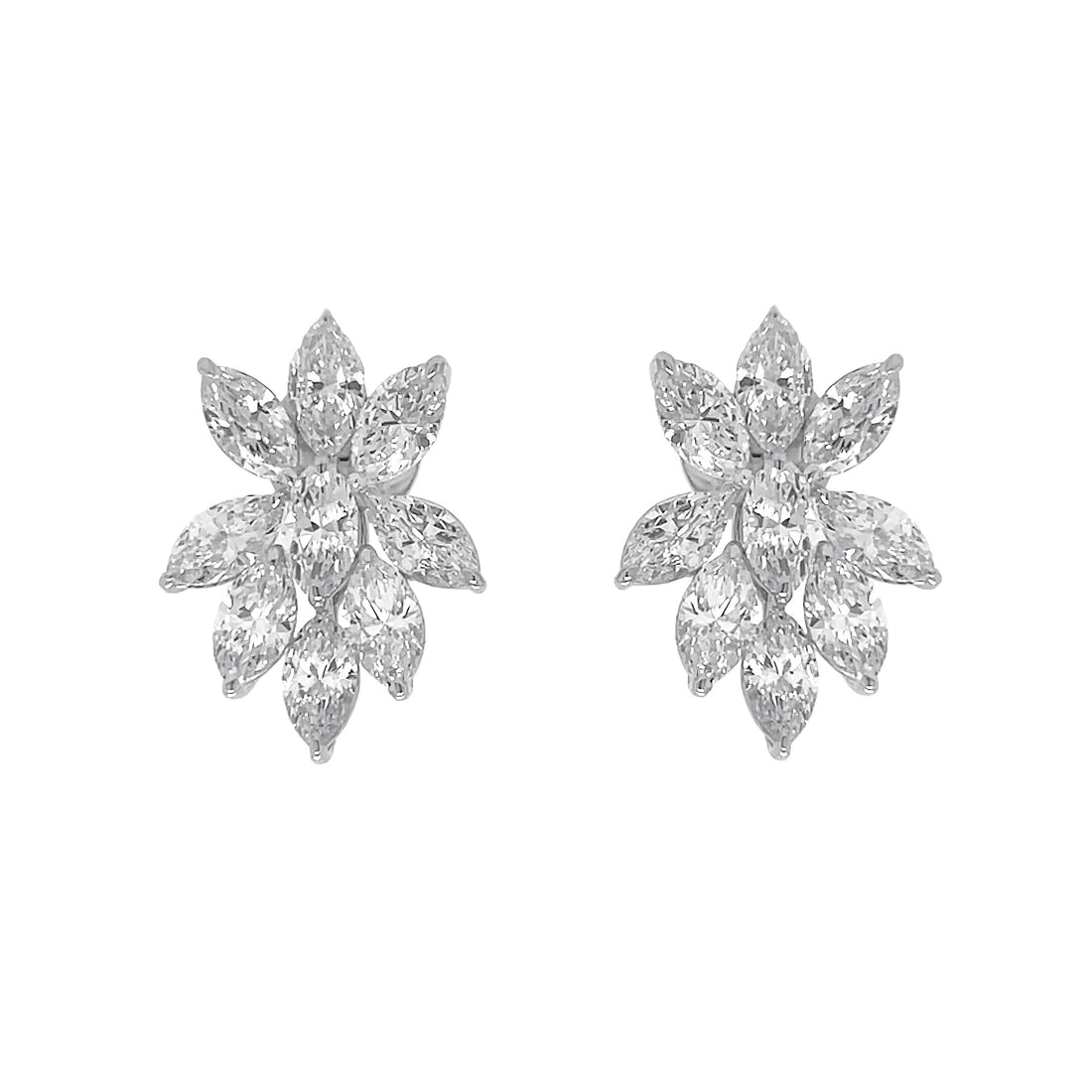 14kt White Gold Lab Diamond Earrings