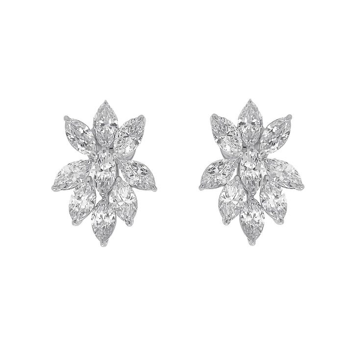 14kt White Gold Lab Diamond Earrings