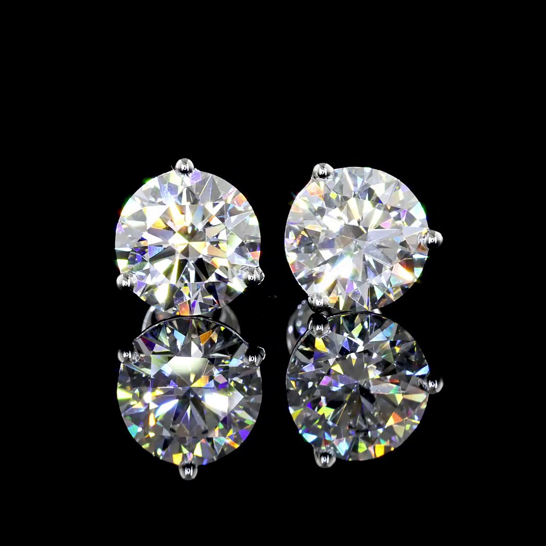 14kt White Gold Lab Diamond Studs