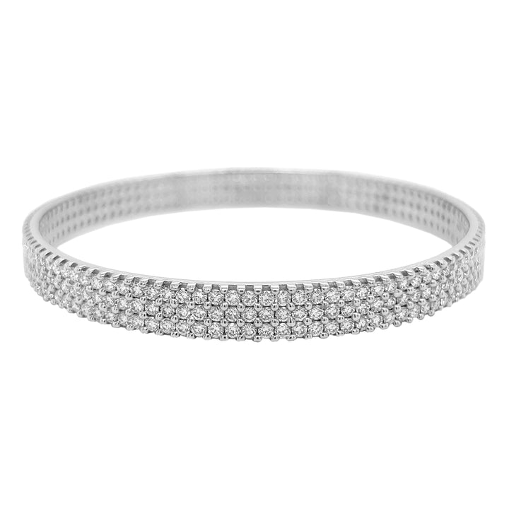 18kt White Gold Diamond Bangle