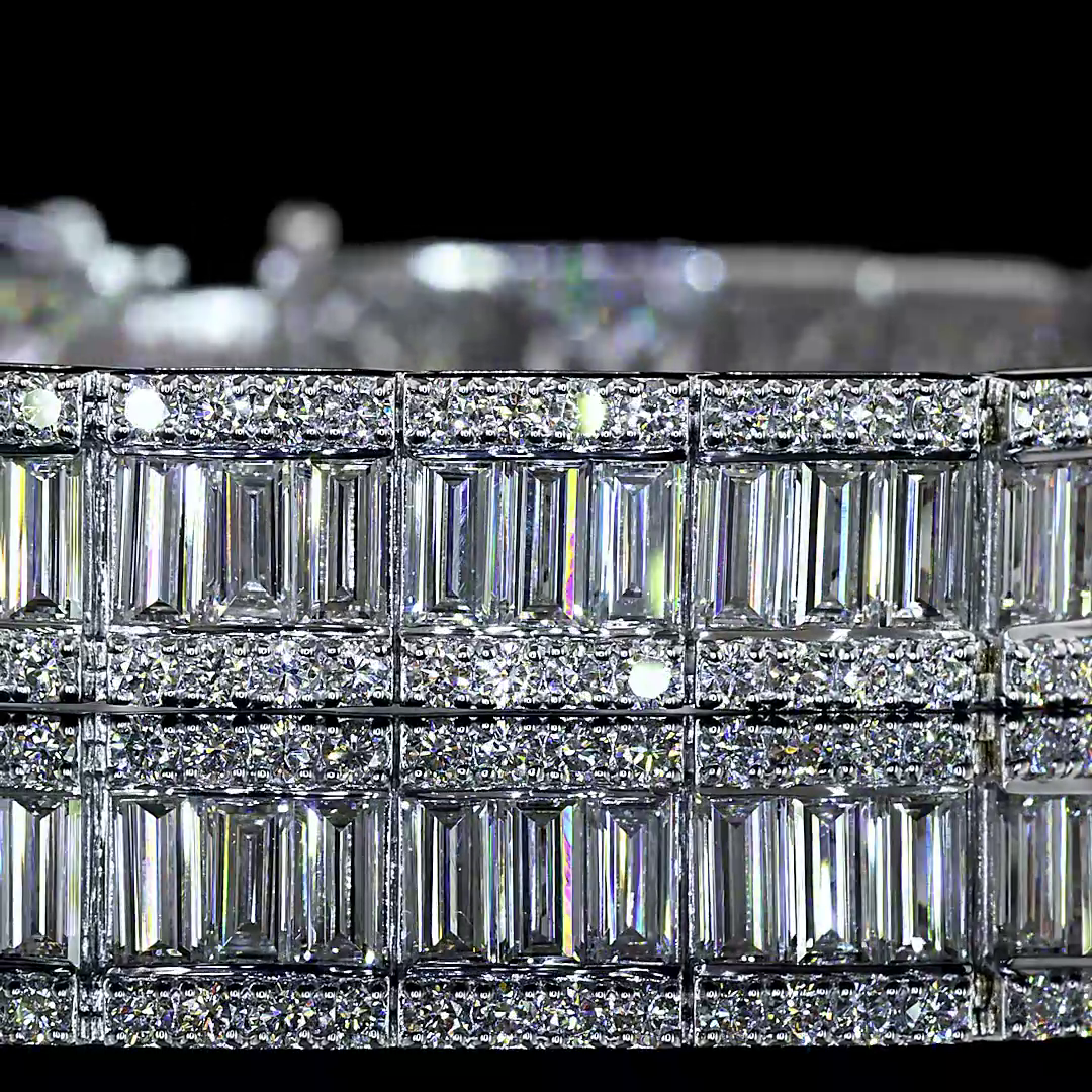 14kt White Gold Lab Diamond Tennis Bracelet