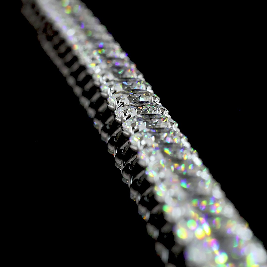 14kt White Gold Lab Diamond Tennis Necklace