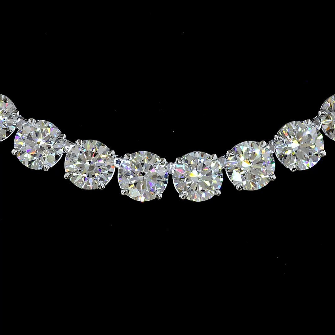 14kt White Gold Lab Diamond Tennis Necklace