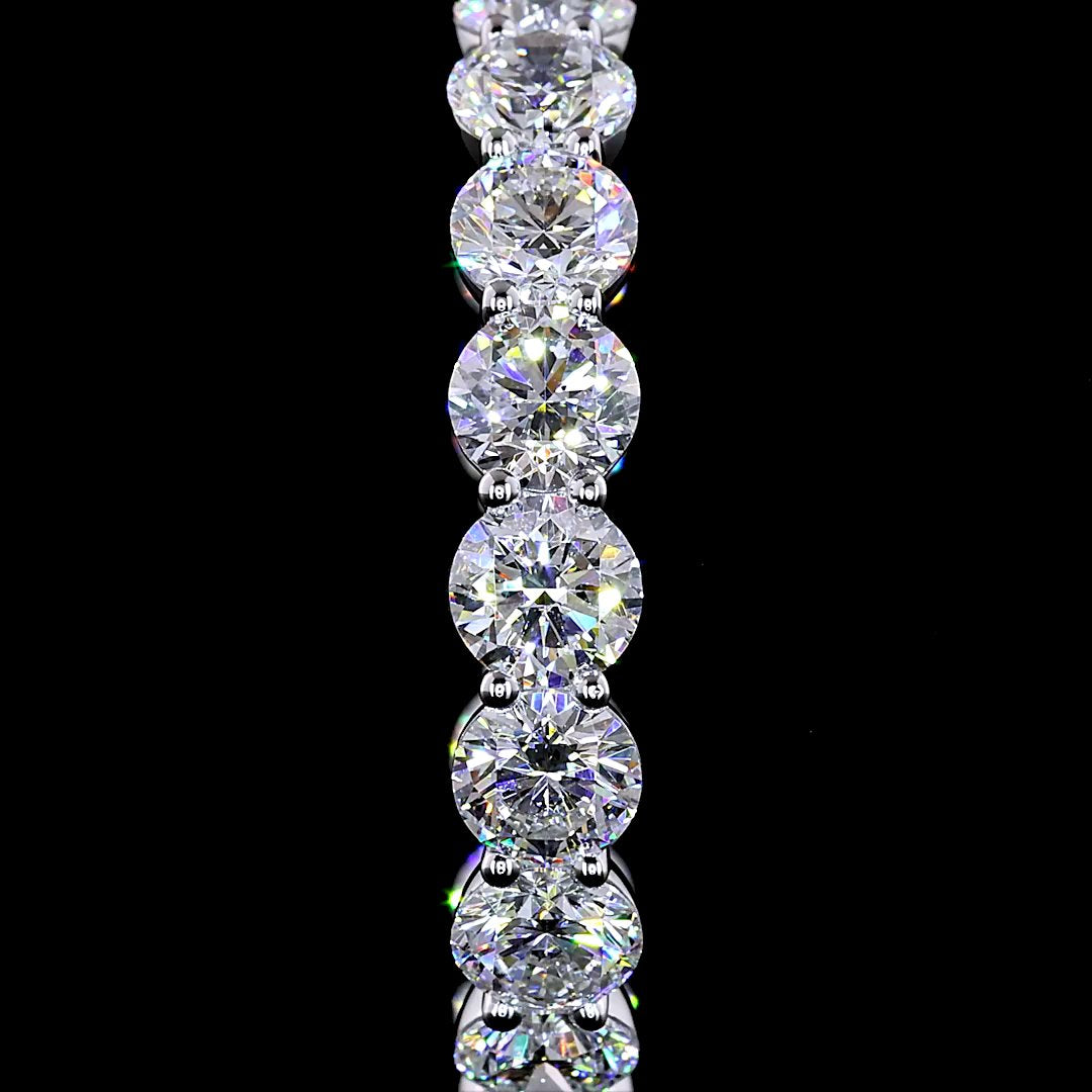 14kt White Gold Lab Diamond Hoops