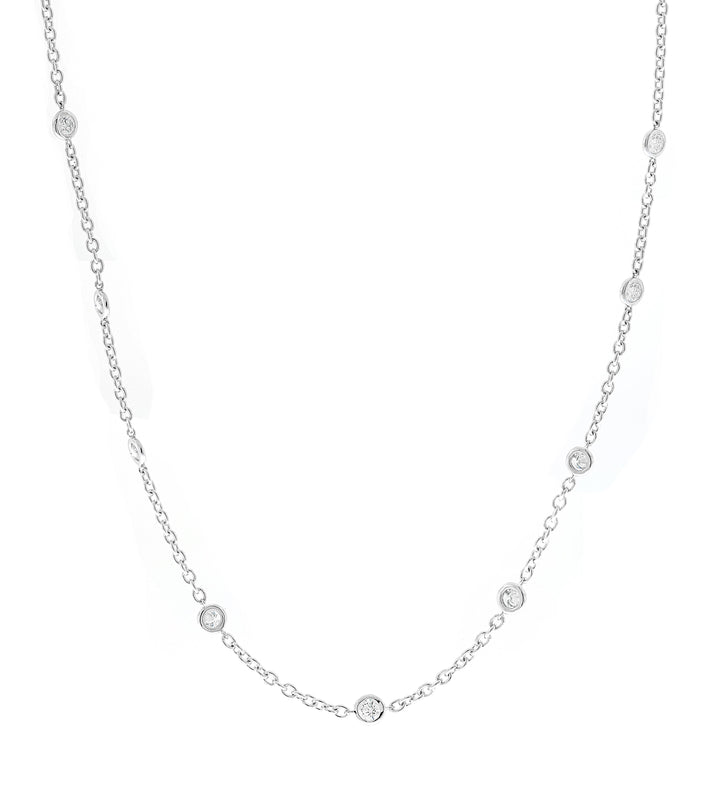 18kt White Gold Diamond Necklace