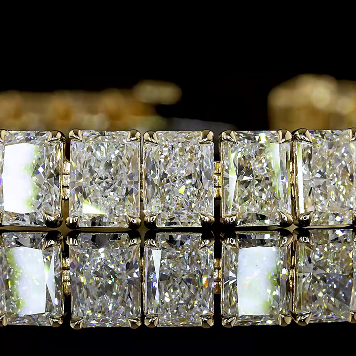 14kt Yellow Gold Lab Diamond Tennis Bracelet