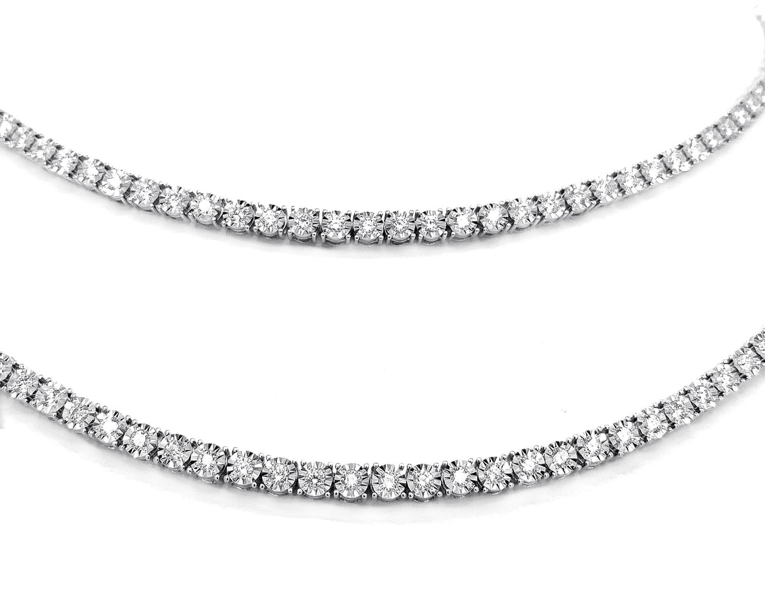 18kt White Gold Diamond Necklace