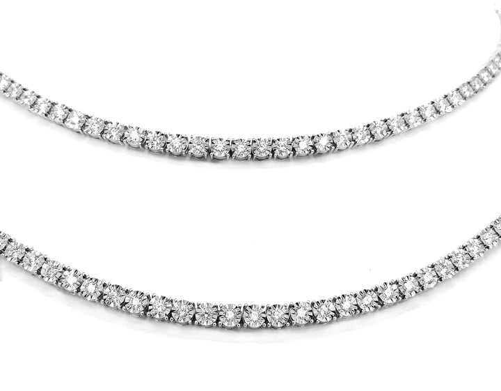 18kt White Gold Diamond Necklace
